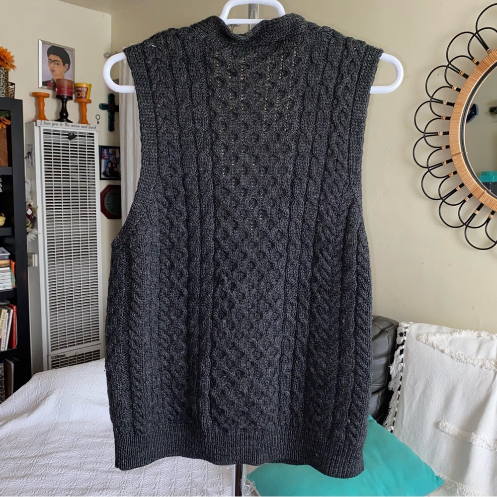 Grandpacore CarraigDonn Pure New Wool Waistcoat Vest Size XL - Picture 3 of 16